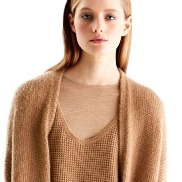 Ralph Lauren Collection* Pre-Fall 15 Camel Cashmere Mohair Knit Cardigan Sweater - Picture 5 of 15